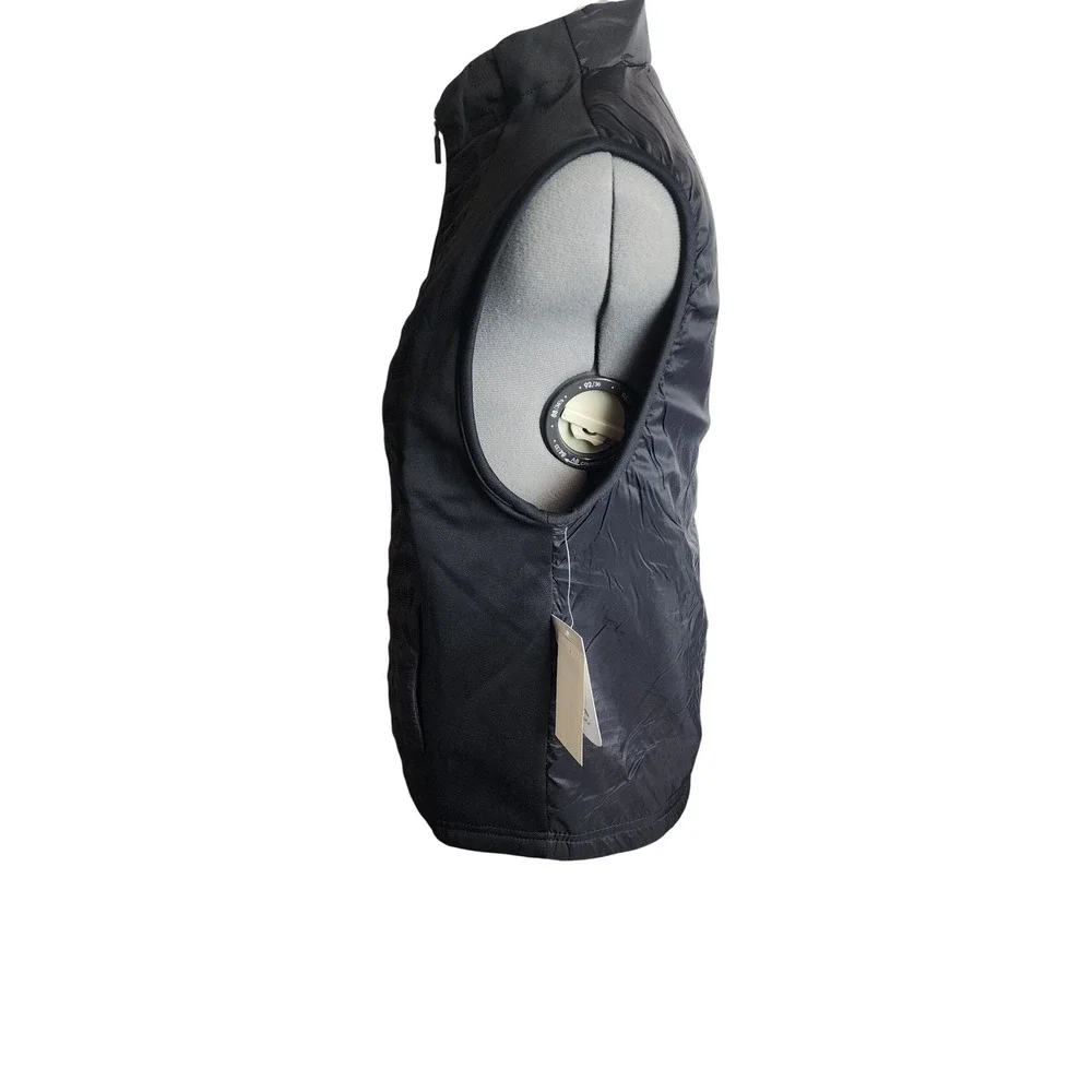 Xersion Womens Black Quilted Full Zip Active Vest Medium 305613 New With Tags - Picture 2 of 8